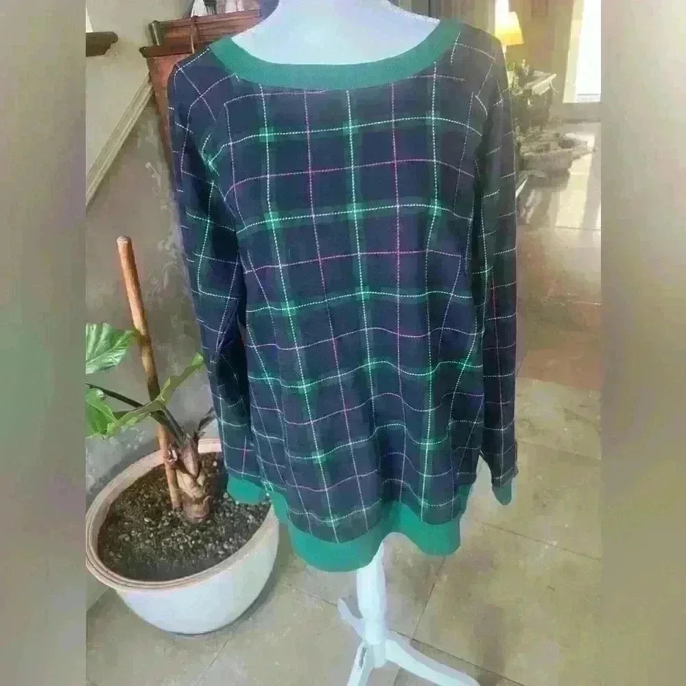 Crown and Ivy ladies sweater Large. Ties in back. Long sleeve NWOT. 100 % cotton - Picture 9 of 15